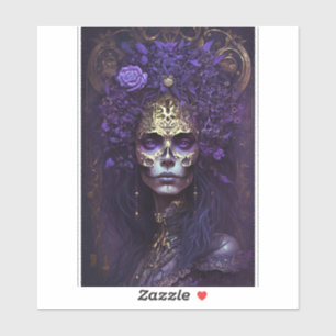 Goth Queen Fantasy Art Sticker