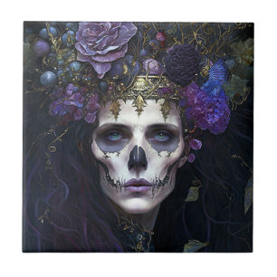 Goth Queen Fantasy Art Tile