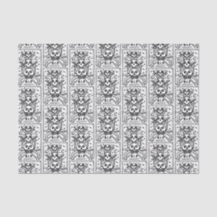 GOTH SEE NO EVIL, CEMETERY SKELETON TISSUE PAPER