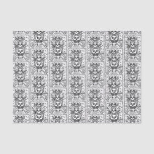 GOTH SEE NO EVIL, CEMETERY SKELETON TISSUE PAPER