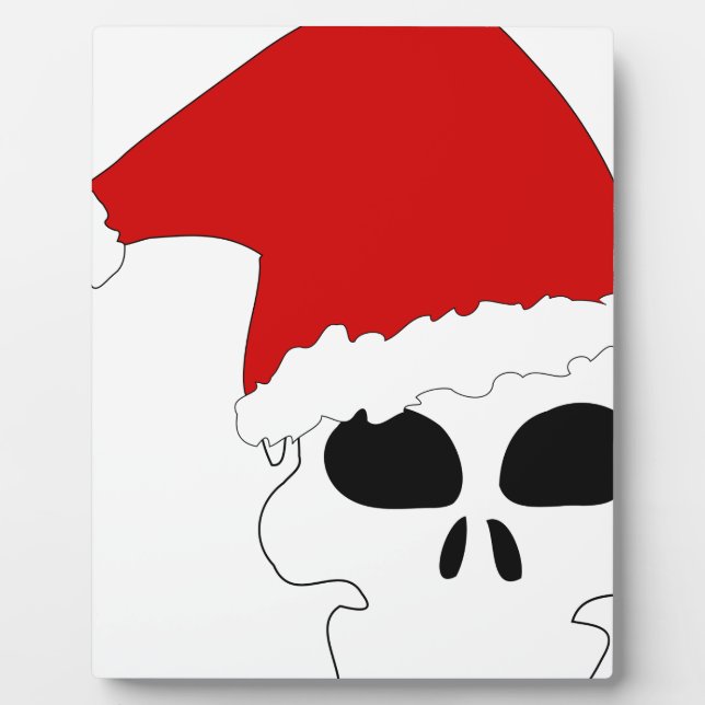 goth skull christmas plaque (Front)