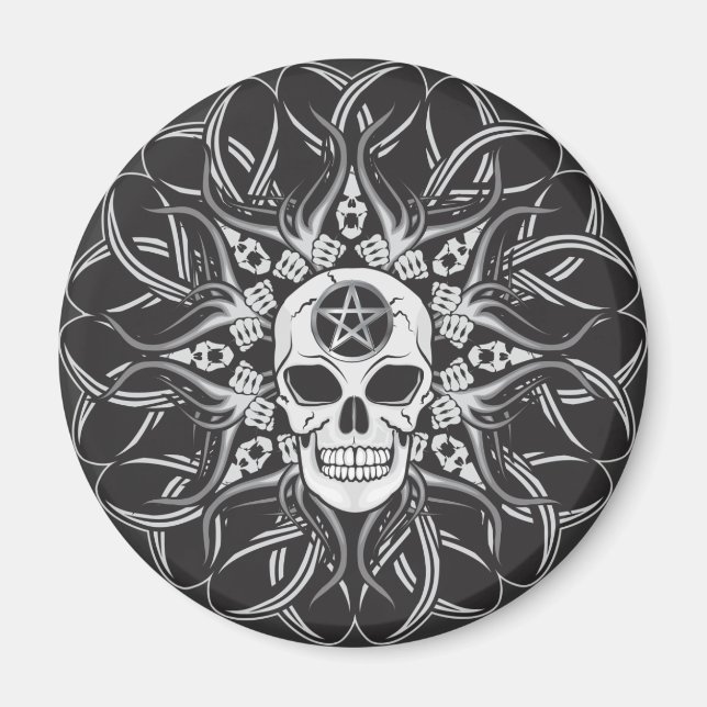 Goth Skull Magnet (Front)