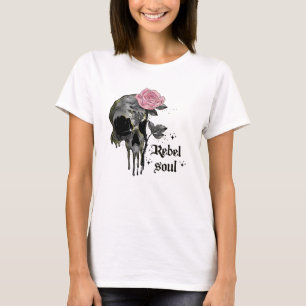 Goth Skull   Rebel Soul T-Shirt