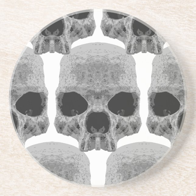 goth skulls coaster (Front)