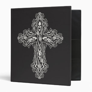 Goth Skulls Cross Binder