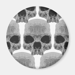 goth skulls magnet