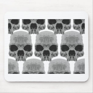 goth skulls mouse pad