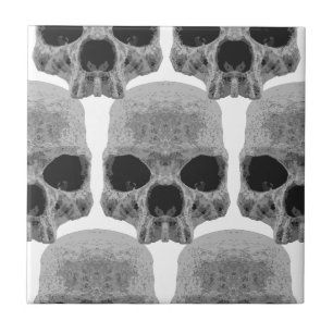 goth skulls tile