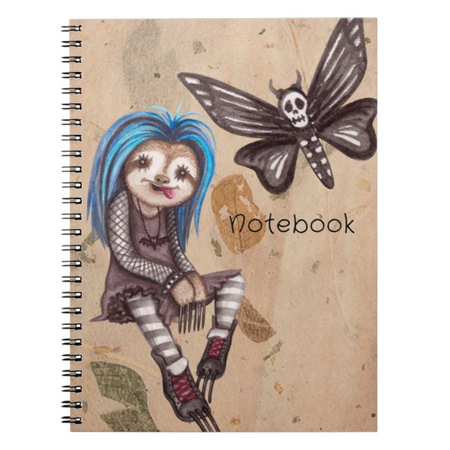 Goth Sloth Notebook (Front)