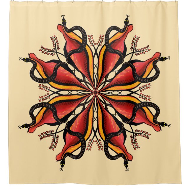 Goth Snakes Flower Tattoo Style (Front)