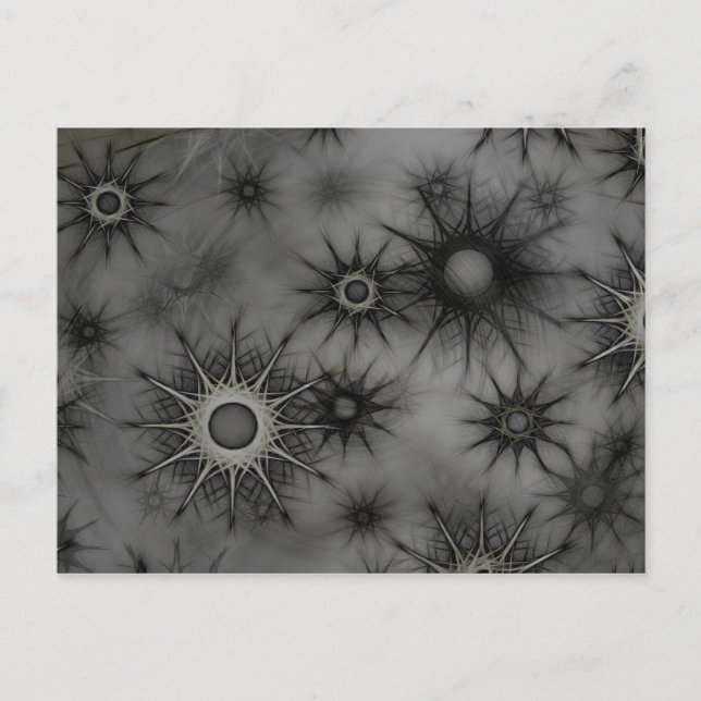 Goth snowflake postcard (Front)