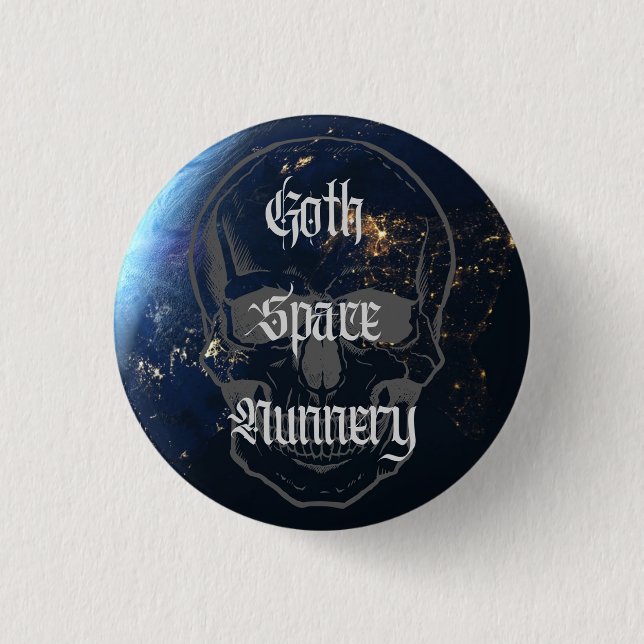 Goth Space Nunnery - Gideon IX 1 Inch Round Button (Front)