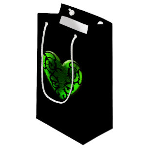 Goth St. Patrick's Day Sac de coeur vert