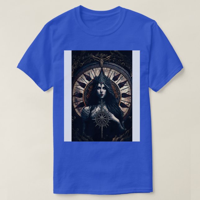 Goth Style Tarot sinister Wheel Of Fortune 3 T-Shirt (Design Front)