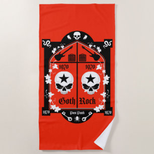 Goth Subculture Fashion Beach Towel