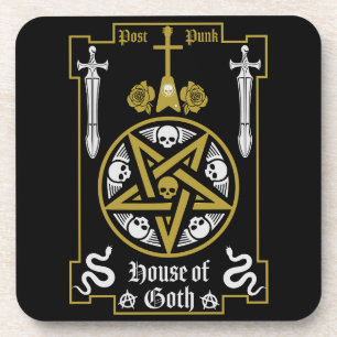 Goth Subculture Post Punk Music Coaster
