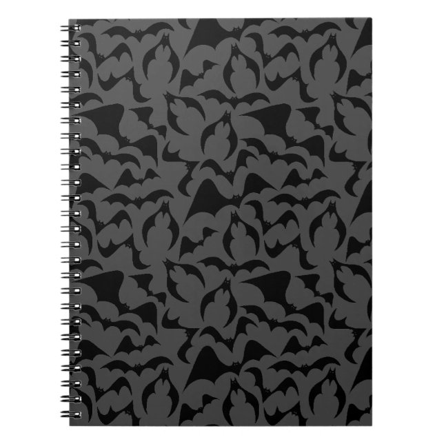 Goth Vampire Bats Notebook (Front)