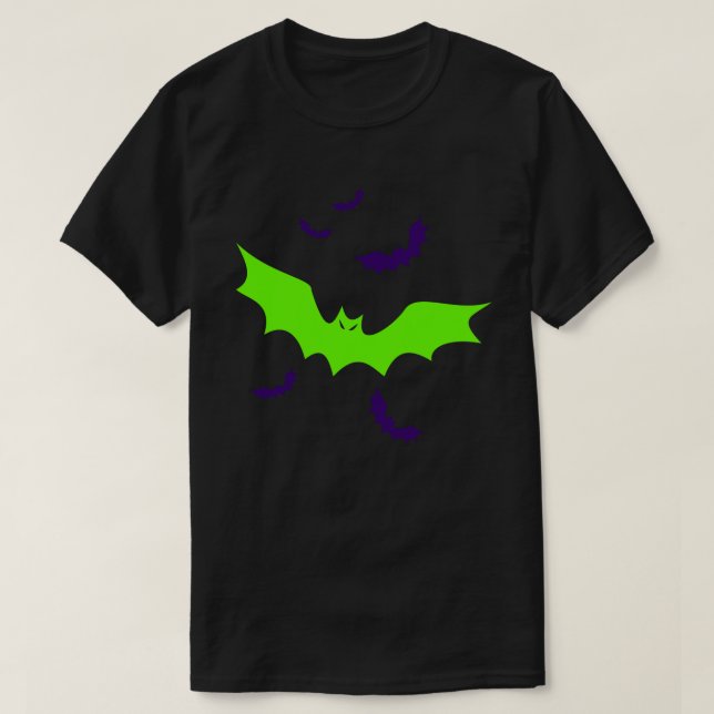 Goth Vampire Bats T-Shirt (Design Front)