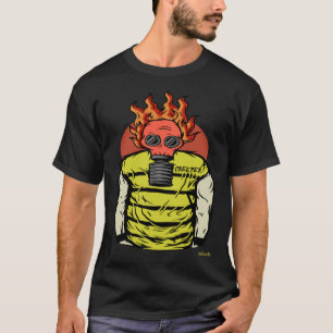 Goth Video Game Gas Mask Gamer T-Shirt