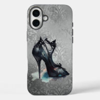 Goth Vogue Grunge | Teal Splash Stiletto High Heel