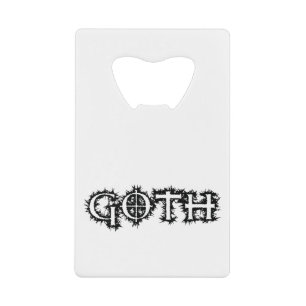 Goth Wallet Bottle Opener