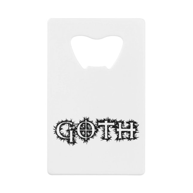 Goth Wallet Bottle Opener (Front)