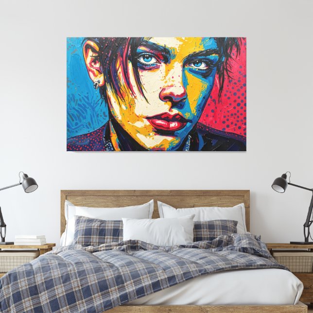 GOTH WASTELAND 10 CANVAS PRINT (Insitu(Bedroom))