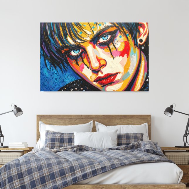 GOTH WASTELAND 11 CANVAS PRINT (Insitu(Bedroom))