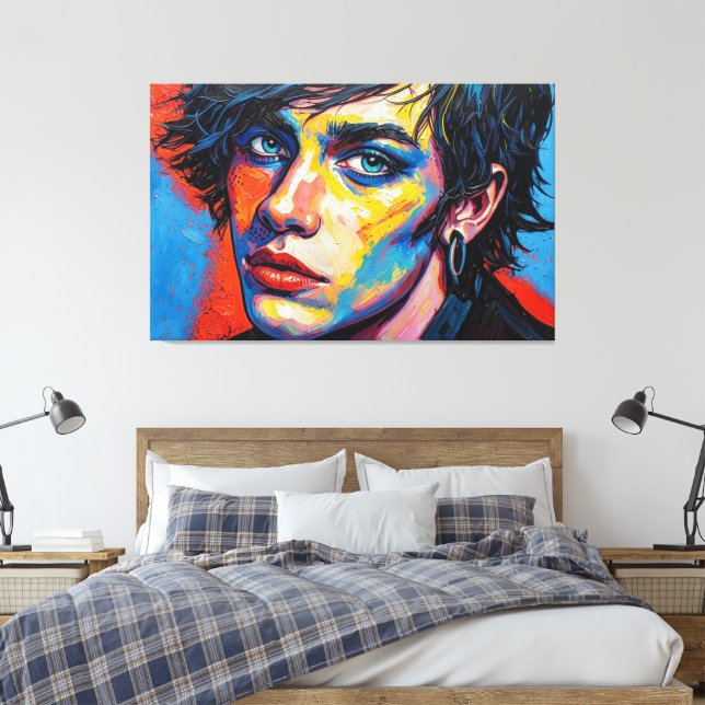 GOTH WASTELAND 15 CANVAS PRINT (Insitu(Bedroom))