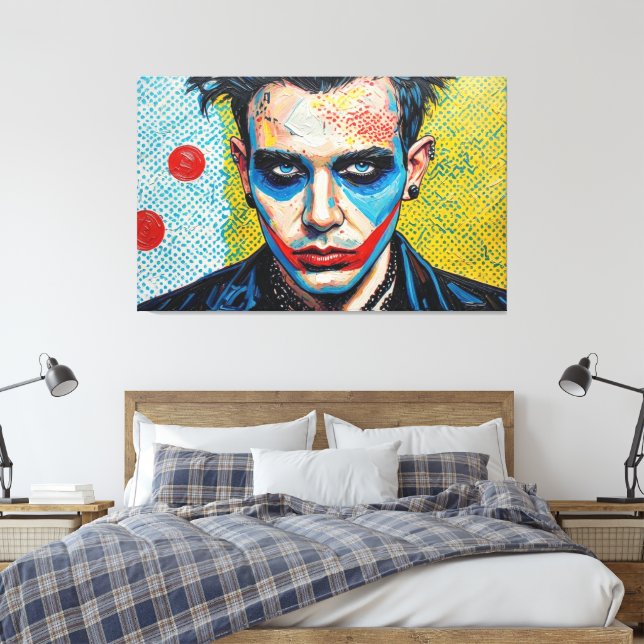 GOTH WASTELAND 16 CANVAS PRINT (Insitu(Bedroom))