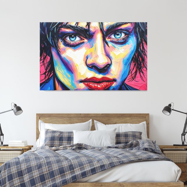 GOTH WASTELAND 18 CANVAS PRINT (Insitu(Bedroom))
