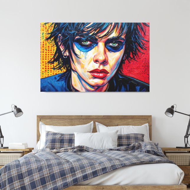 GOTH WASTELAND 20 CANVAS PRINT (Insitu(Bedroom))