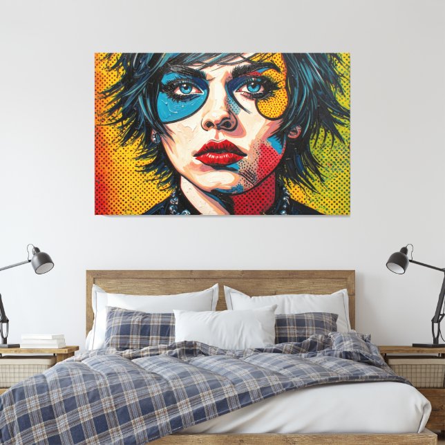 GOTH WASTELAND 23 CANVAS PRINT (Insitu(Bedroom))