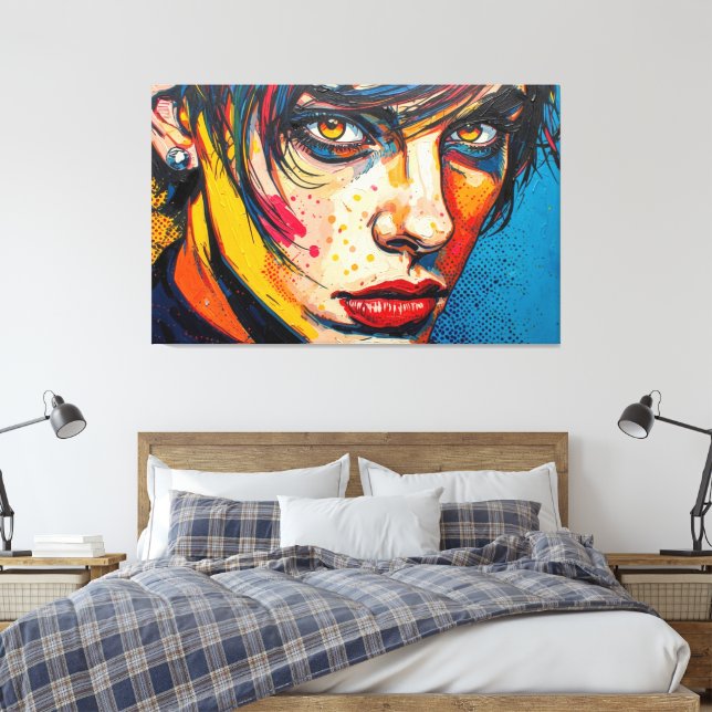 GOTH WASTELAND 8 CANVAS PRINT (Insitu(Bedroom))