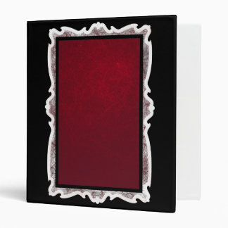 Goth Wedding Binder in Black and Red