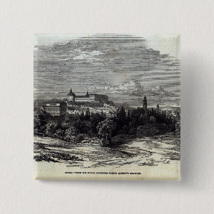Gotha, engraved by W.J. Linton 2 Inch Square Button