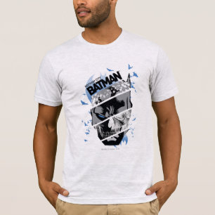 Gotham City Batman Skull Collage T-Shirt