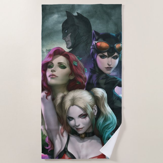 Gotham City Sirens #1000 Comic Cover Variant Beach Towel (Front)