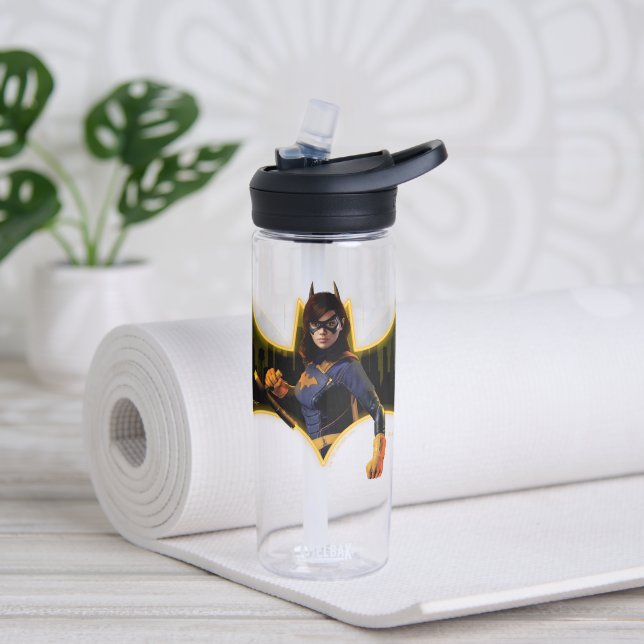 Gotham Knights Batgirl in Logo Water Bottle (Yoga)