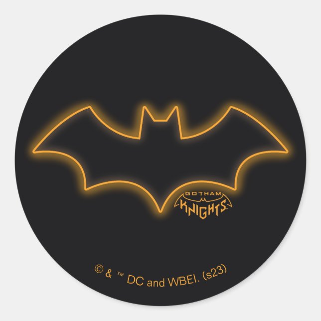 Gotham Knights Batgirl Logo Classic Round Sticker (Front)
