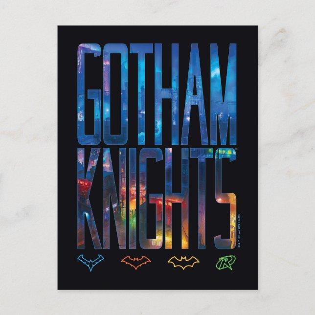 Gotham Knights City Lettering Postcard (Front)