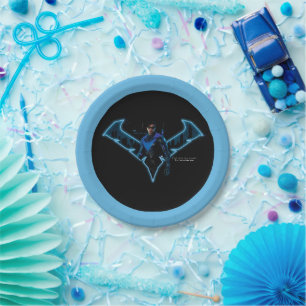 Gotham Knights Nightwing in Logo Paper Plate