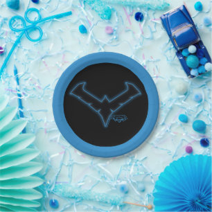 Gotham Knights Nightwing Logo Paper Plate