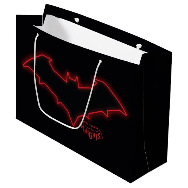 Gotham Knights Red Hood Logo Large Gift Bag (Front Angled)