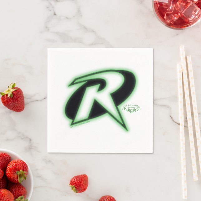 Gotham Knights Robin Logo Napkin (Insitu)