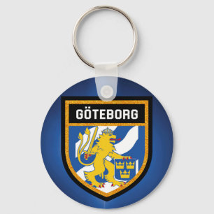 Gothenburg Flag Keychain