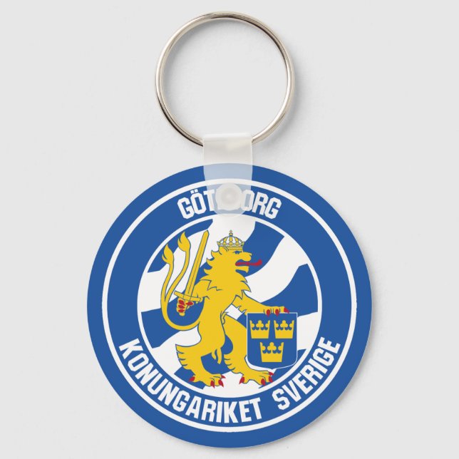 Gothenburg Round Emblem Keychain (Front)