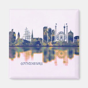 Gothenburg Skyline Magnet