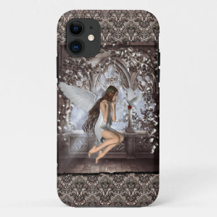 Gothic Angel and Her Dove iPhone 11 Case