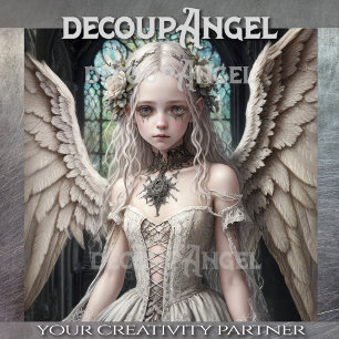 Gothic Angel: Britney - Decoupage - Tissue Paper